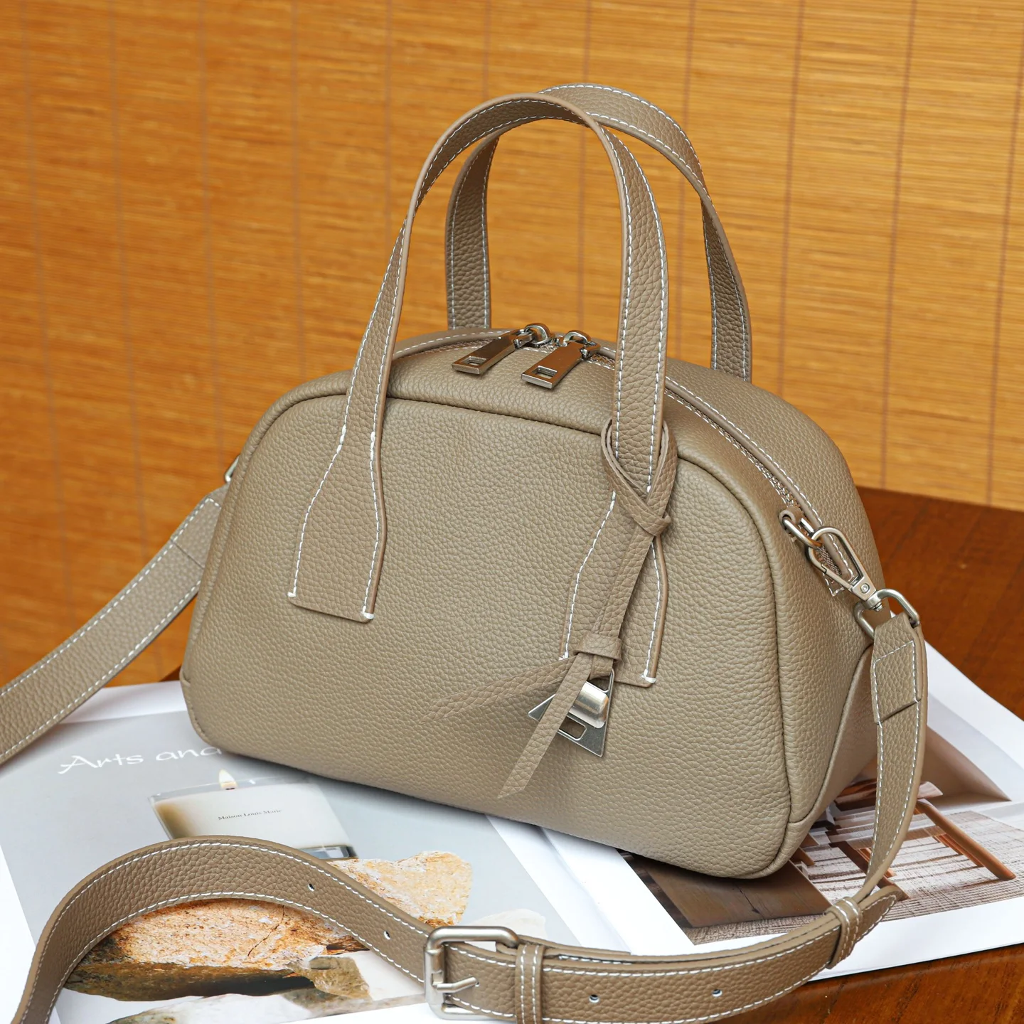 Genuine Leather Women Shoulder Crossbody Bags Luxury Designer Brand Cowhide Ladies Small Handbag for Woman 2026 New Underarm Bag