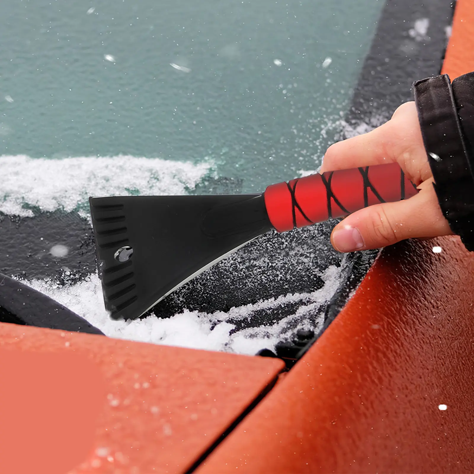 トラック用ブラシ、アルミ製車用除雪器、フロントガラス用アイススクレーパー、冬用カーアクセサリー、除雪ツール