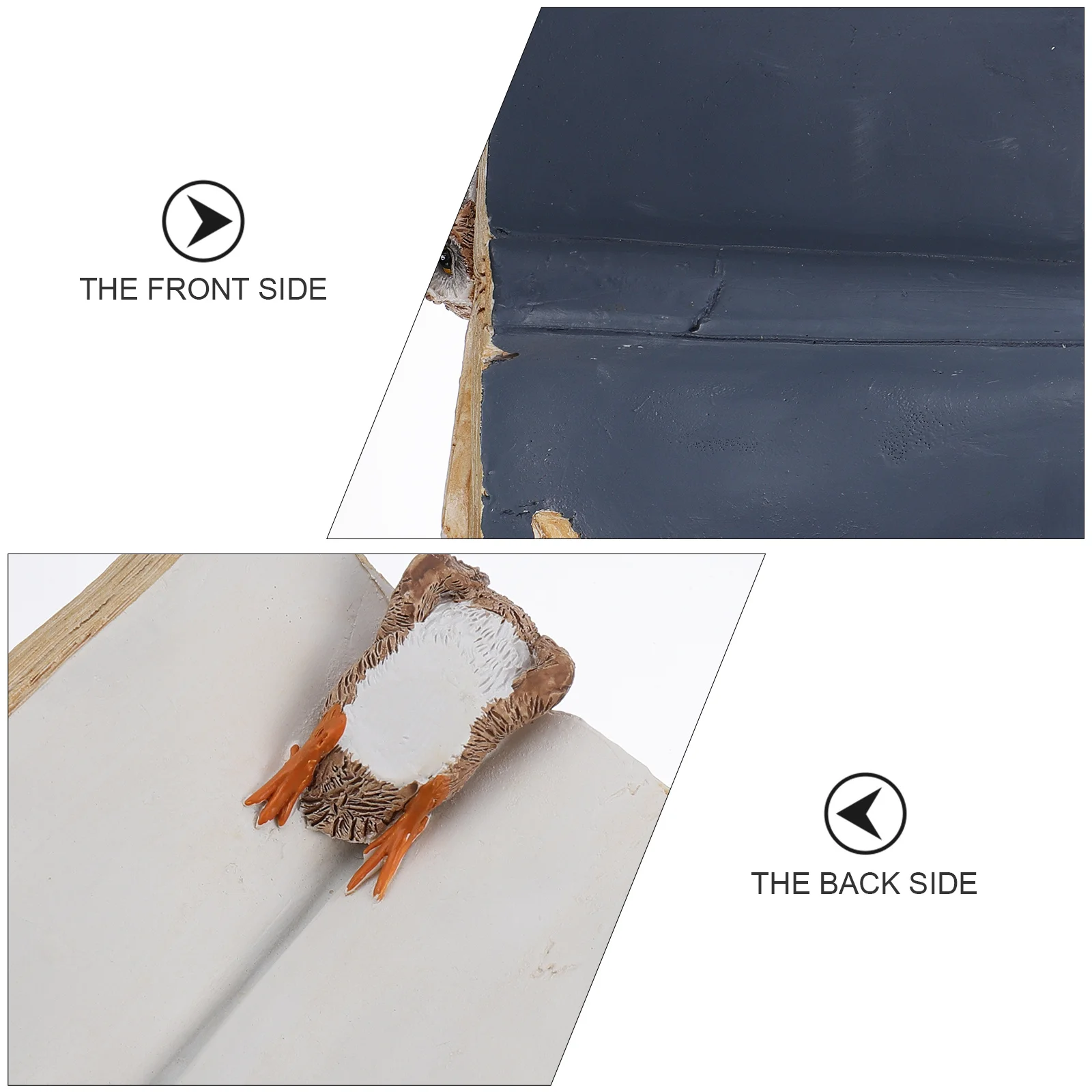 

Miniature Resin Owl Statue Ornamental Accessory for Living Room Dining Room Kitchen Bedroom Garden Decorative Piece