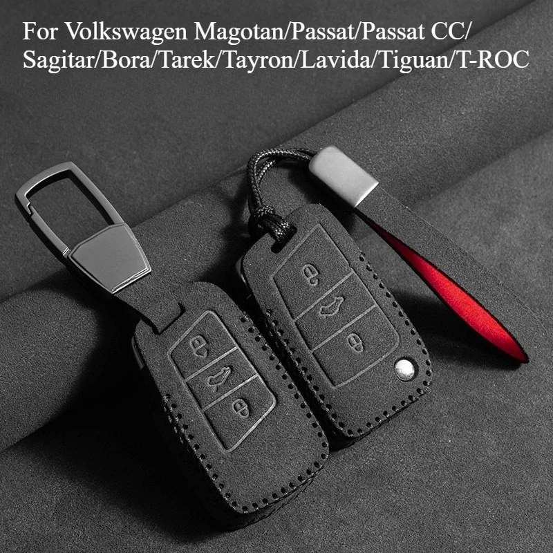 For Volkswagen Magotan/Passat/Passat CC/Sagitar/Bora/Tarek/Tayron/Lavida/Tiguan/T-ROC Key Cover Body Kits Car Accessories