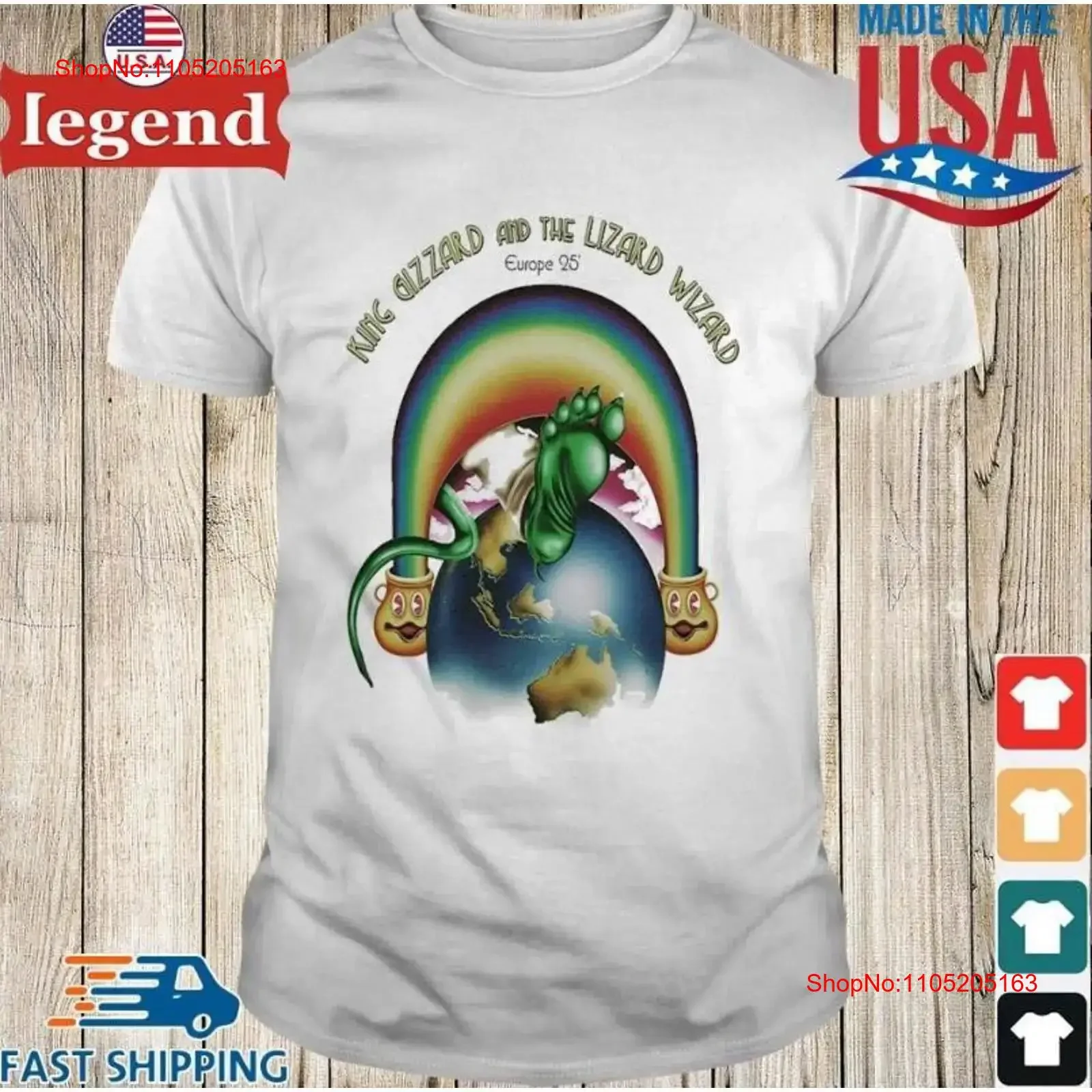 

King Gizzard The Lizard Wizard Forest Hills Stadium Queens Ny Aug 1 2 2025 T Shirt vintage Washed graphic fashion Stretched