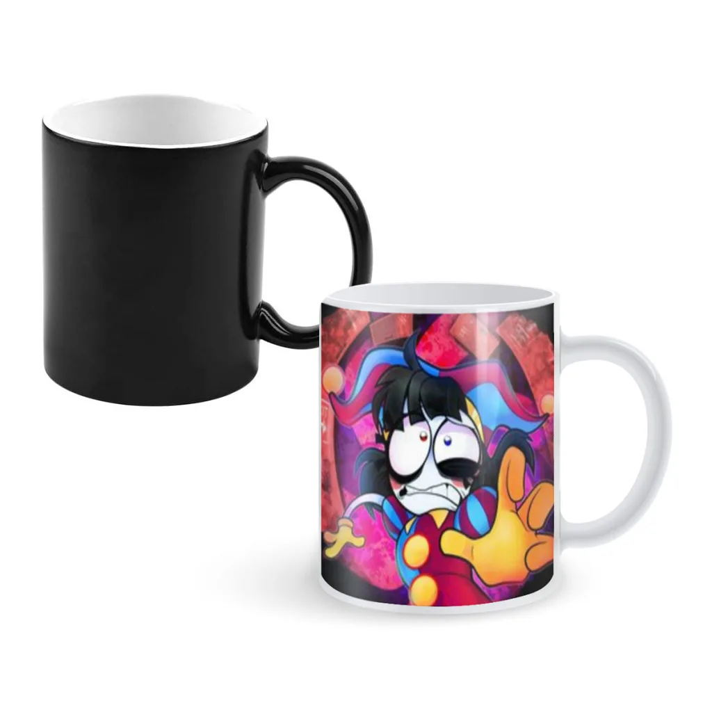 Cartoon The Amazing Digital C-Circus Vintage Creativity Change Color Chang mug Ceramic mug Hot Coffee Cup Breakfast Cup mug Gift