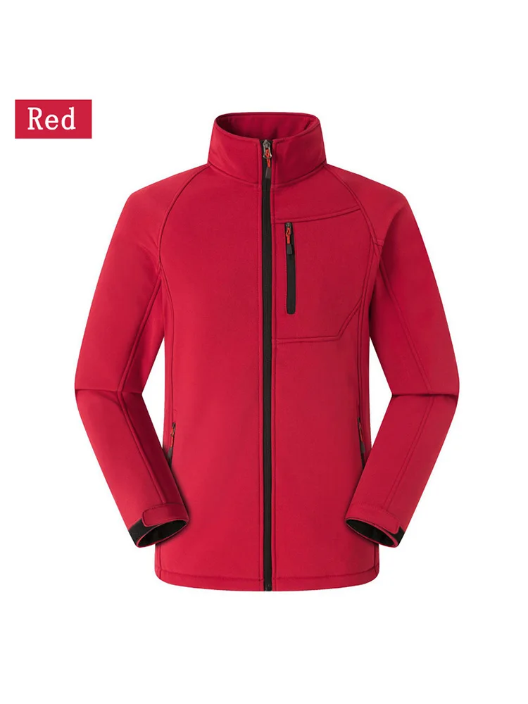 Women Men Outdoor Sports Fleece Jackets Hiking Thermal Climbing Trekking Camping Ski Solid Windbreaker Female Warm Coats WCO06