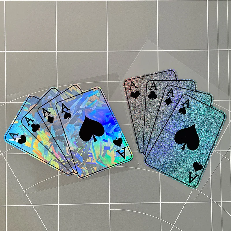 Poker Card Motorcycle Sticker Waterproof Vinyl Decal for Moto Fairing Scooter Side Panel Car Window Decoration