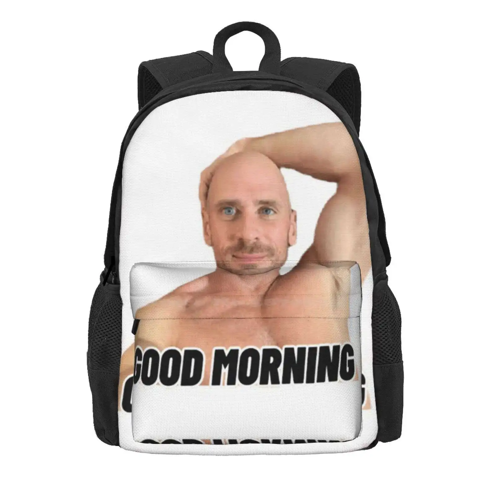 Johnny Sins Good Morning Hot Sale Schoolbag Backpack Fashion Bags Johnny Sins Dankmemes Funny Men Morning