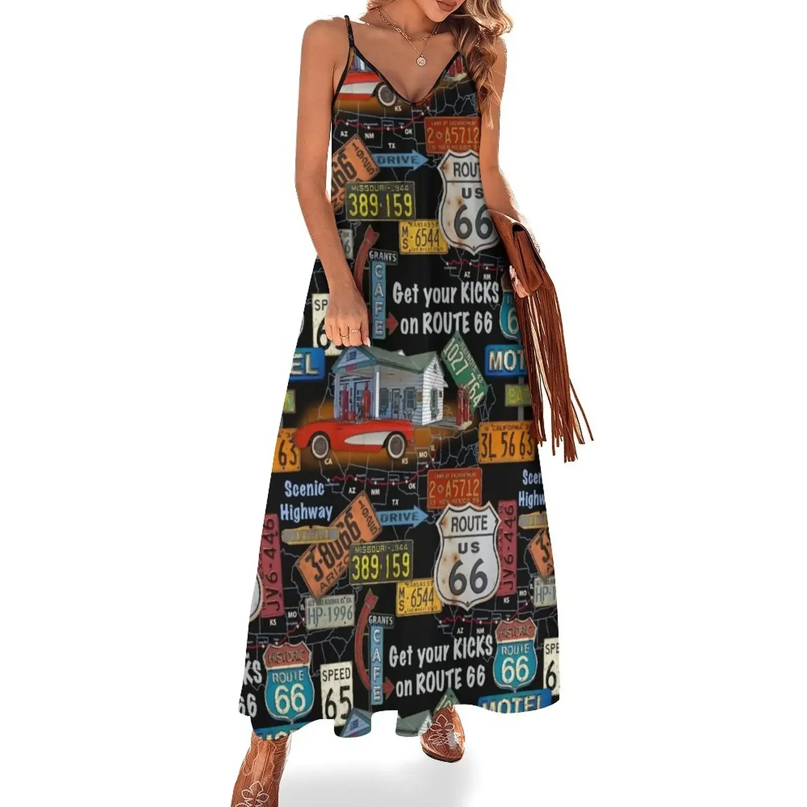 

Route 66-JP3934 Sleeveless Dress Women's dresses Women's skirt dress dresses summer woman 2025 Dress