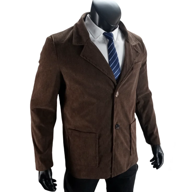 Automne Hommes Veste Street Daim Extérieur Avec Doublure Vestes À La Mode Portable Veste Européenne Plus La Taille Hommes Vêtements S-XXL