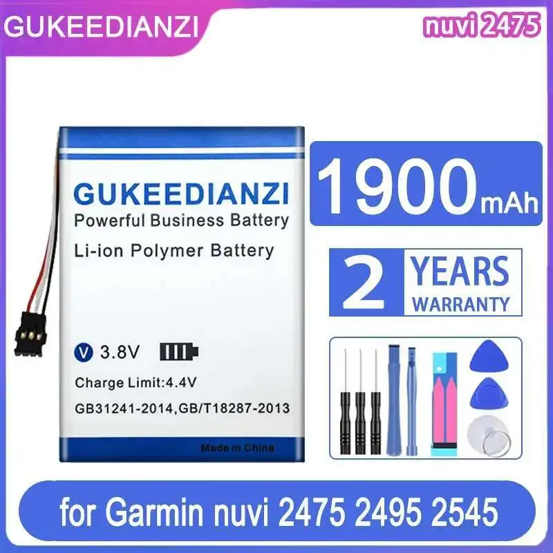 

Fast Charging 1900mAh Safe Gps Navigation Device Battery For Garmin Nuvi 2475 2495 2545 2515 2565 2555 2595 Gps