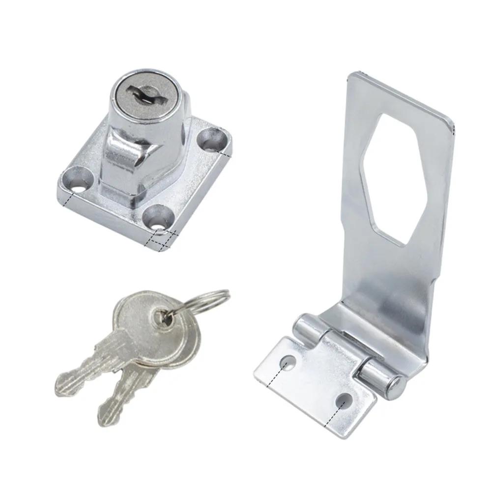 Stainless Steel Drawer Lock with Rust Resistant Keys for Cash Registers Lockers Filing Cabinets and Document Storage Solutions