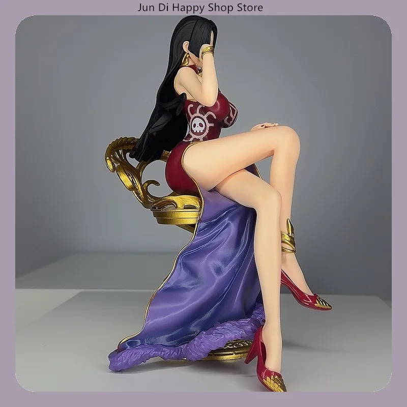 One Piece Boa Hancock Sitting Pose 23cm Anime Figur Statue Desktop Dekoration Geschenk ​