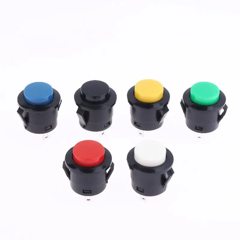 Hot 5/10Pcs Momentary Push Button Switch R13-507 16mm Round Switch 2Pins ON-OFF Self-reset Panel Mounting