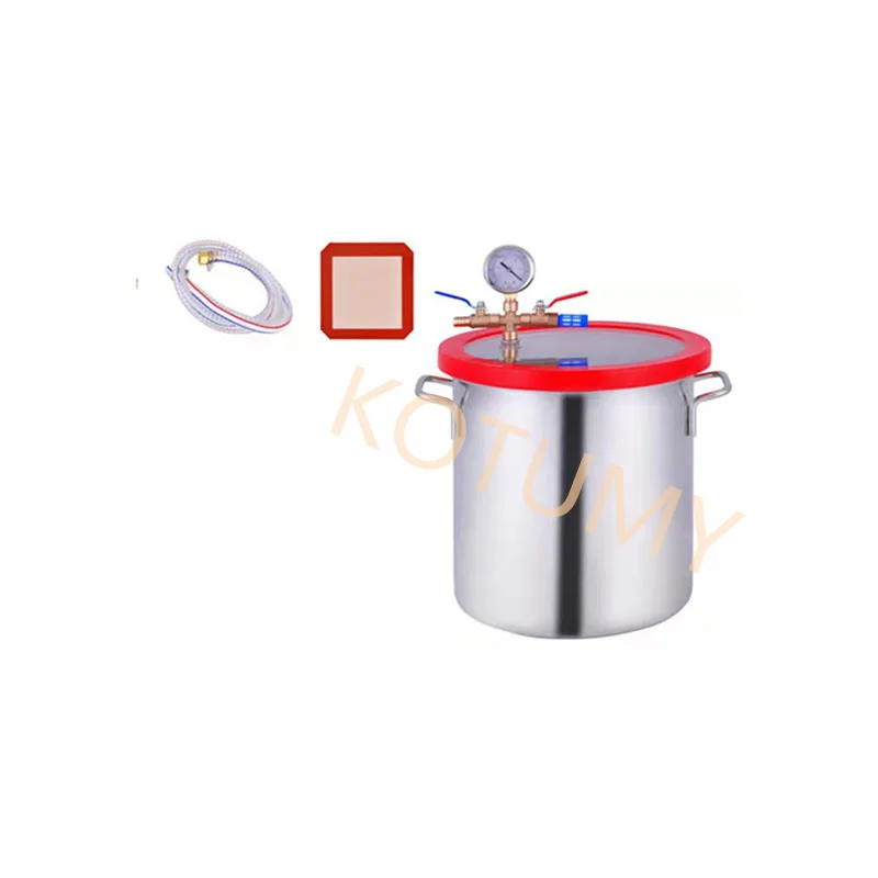 Stainless Steel Vacuum Degassing Chamber Silicone AB Vacuum Defoaming Barrel Vacuum Chamber Stainless Steel