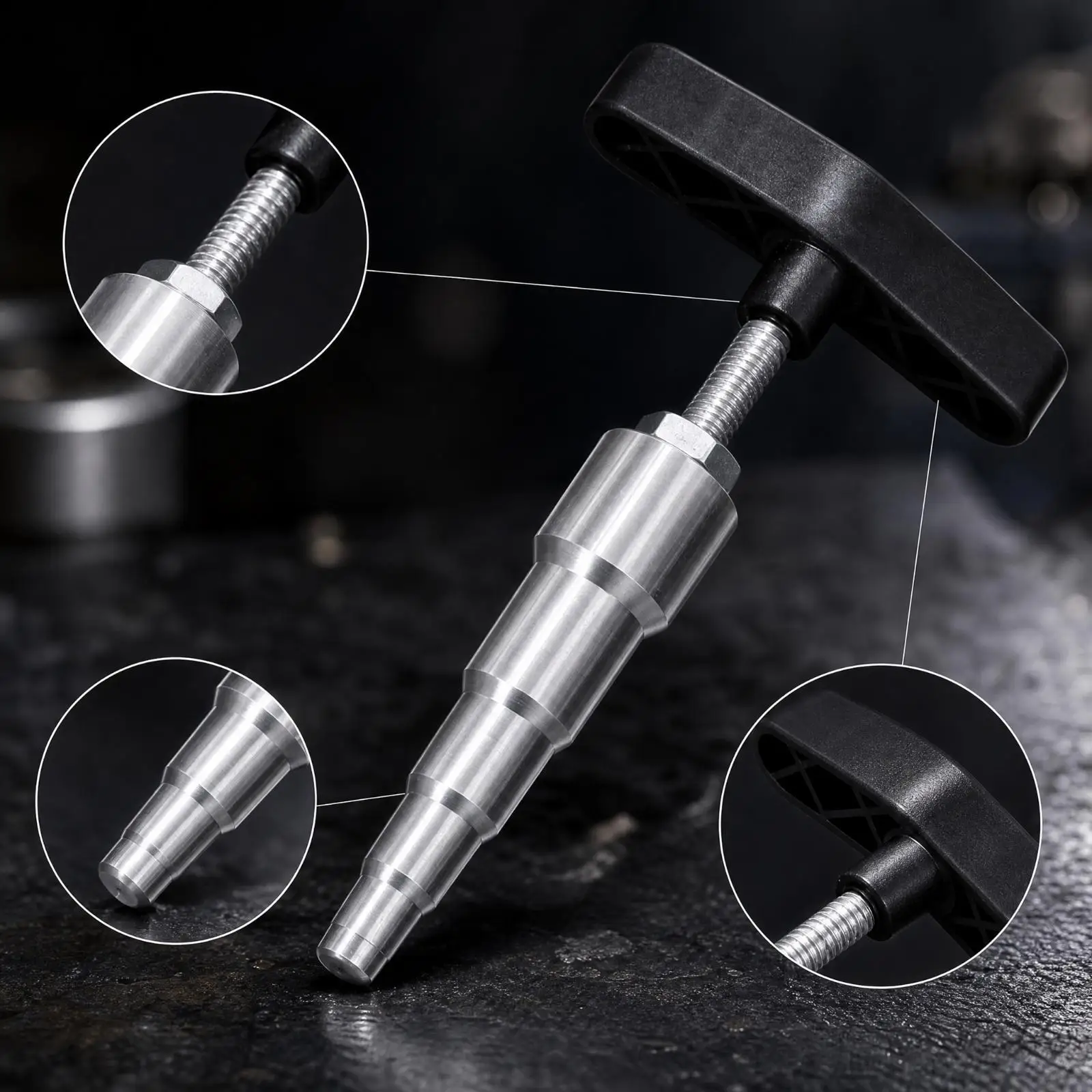 Manual Pipe Expander Screw-Driven Pipe Expander with T-Handle Heavy Duty Sturdy for Plumbers, Plumbing Repairs view 4