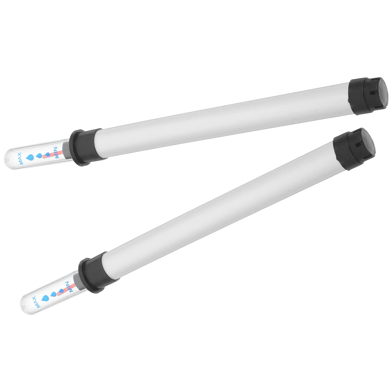 2 Pcs Hydrometer Hydroponic Water Gauge Level Indicator Potted Plant Moisture Depth Tree White Plastic