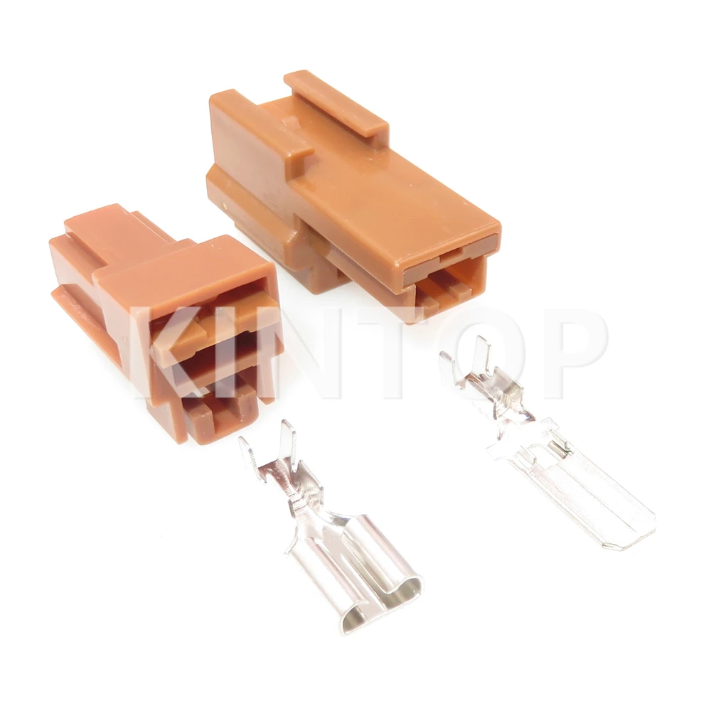 1 Set 1 Pin Car Male Female Docking Connectors With Wires Auto AC Assembly Wire Harness Plug 6098-0234 6098-0232