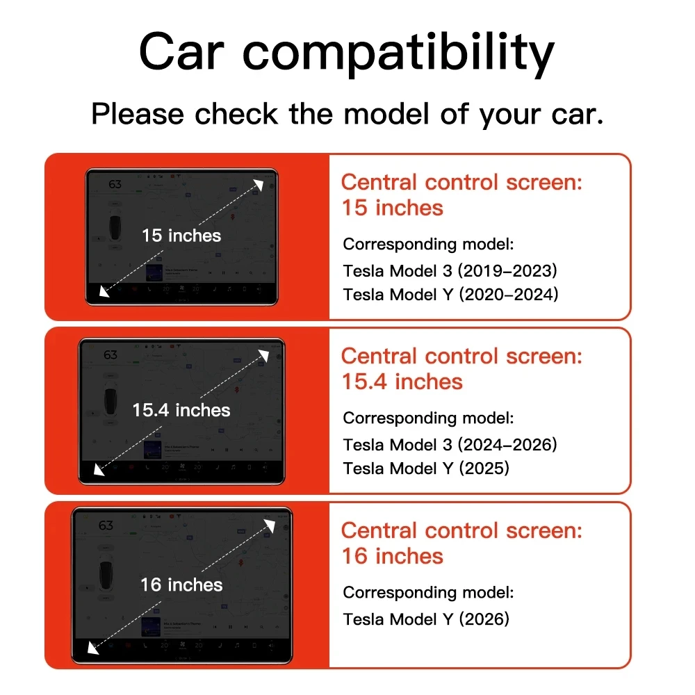 YZ Für Tesla Model 3 Y/YL Highland Juniper 2021-2026 TPU Schutzabdeckung Zentrales Steuerungsdisplay Navigationsbildschirm-Schutzfolie – Detail 2
