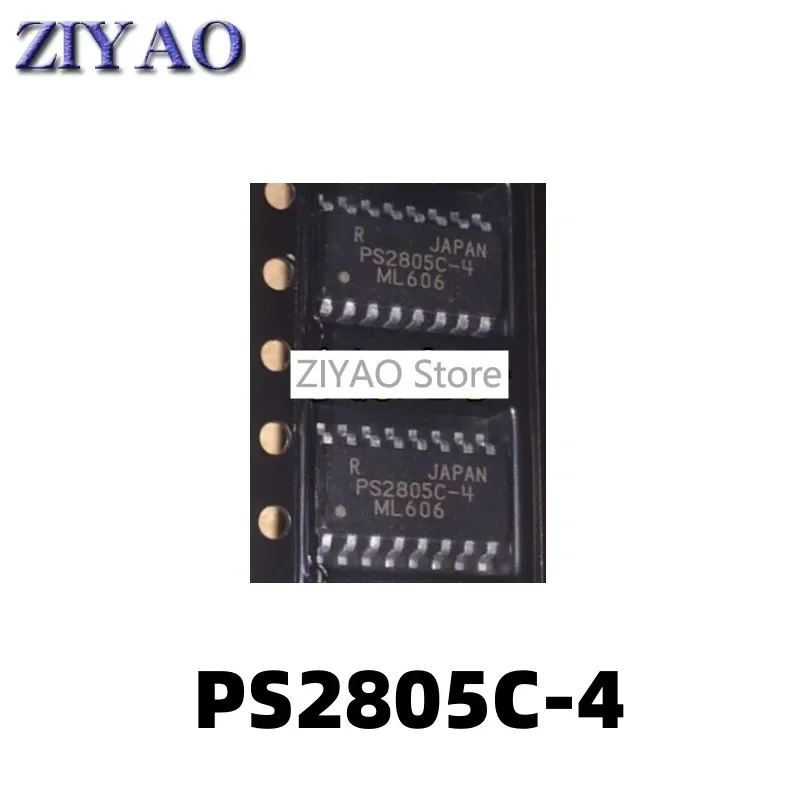 5PCS PS2805 PS2805C-4 SOP16 PS2805-4 high isolation optocoupler