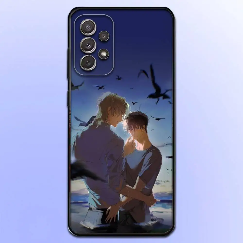 حافظة هاتف L-Low T-Tide in Twilight لهاتف Samsung S 25,24,23,22,30,21,10,9,Ultra,Plus,Lite,FE,4,5G حافظة سوداء ناعمة