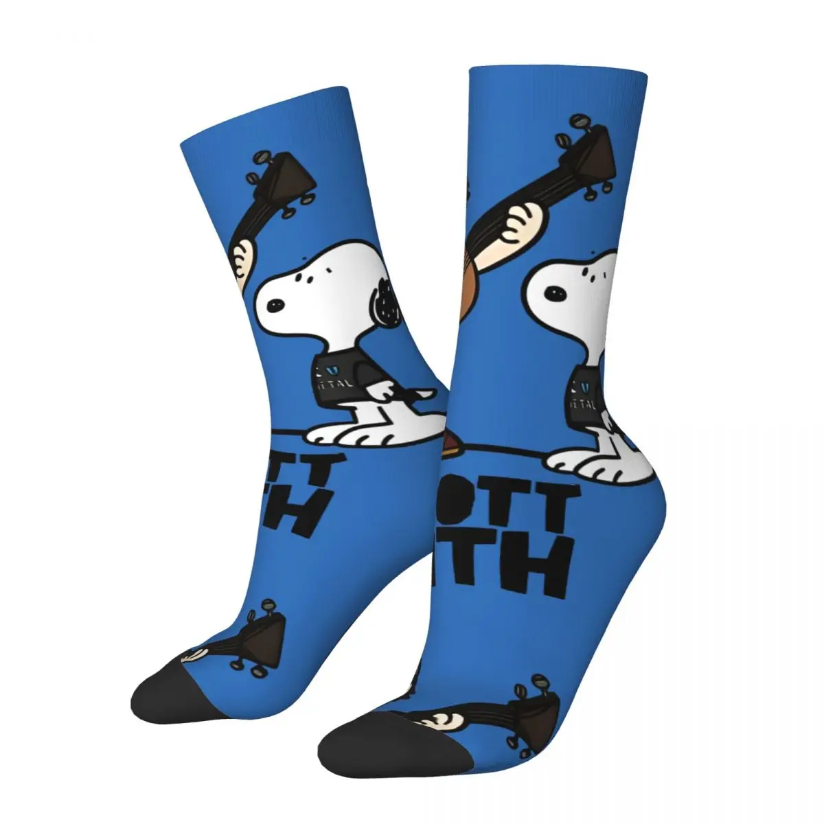 Elliott Smith X Peanuts Men's Socks Vintage Harajuku Peanuts Snoopy Street Style Novelty Pattern Crew Sock