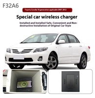 15W Wireless charger,Special on-board QI phone fast charging panel Car Accessories For Toyota Corolla 2007-2012