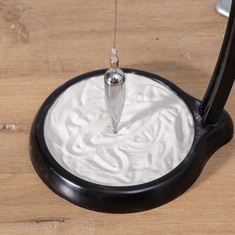 Foucault Pendel Schwerkraftpendel Kreatives Geburtstagsgeschenk Jungen Schwarze Technologie Dekoratives Stück Zufällige Sandmalerei Miniaturen – Detail 10