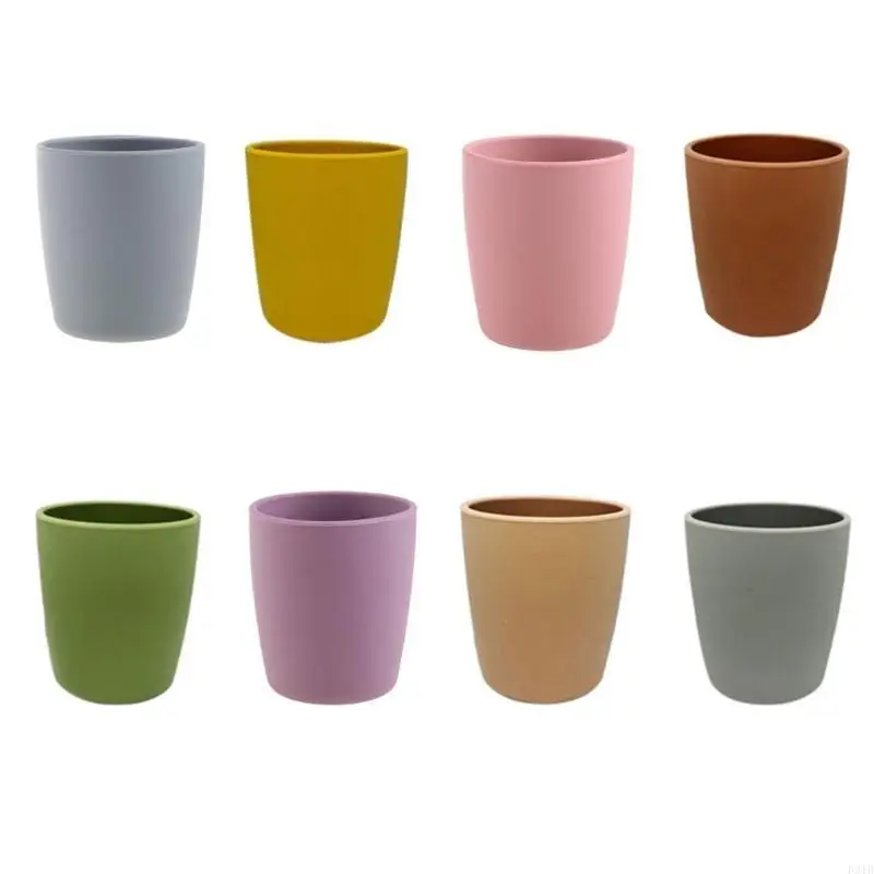 كوب حديثي الولادة قابل للحمل بلون نقي وخالي من مادة BPA ومقاوم للحرارة للأطفال الصغار P31B #2