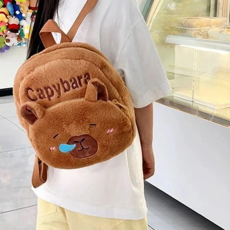 2025 الإنترنت المشاهير جديد تنوعا كابيبالا على ظهره لطيف فتاة القلب حقيبة قطيفة فتاة القلب حقيبة ظهر الطالب لينة ولطيفة هدية