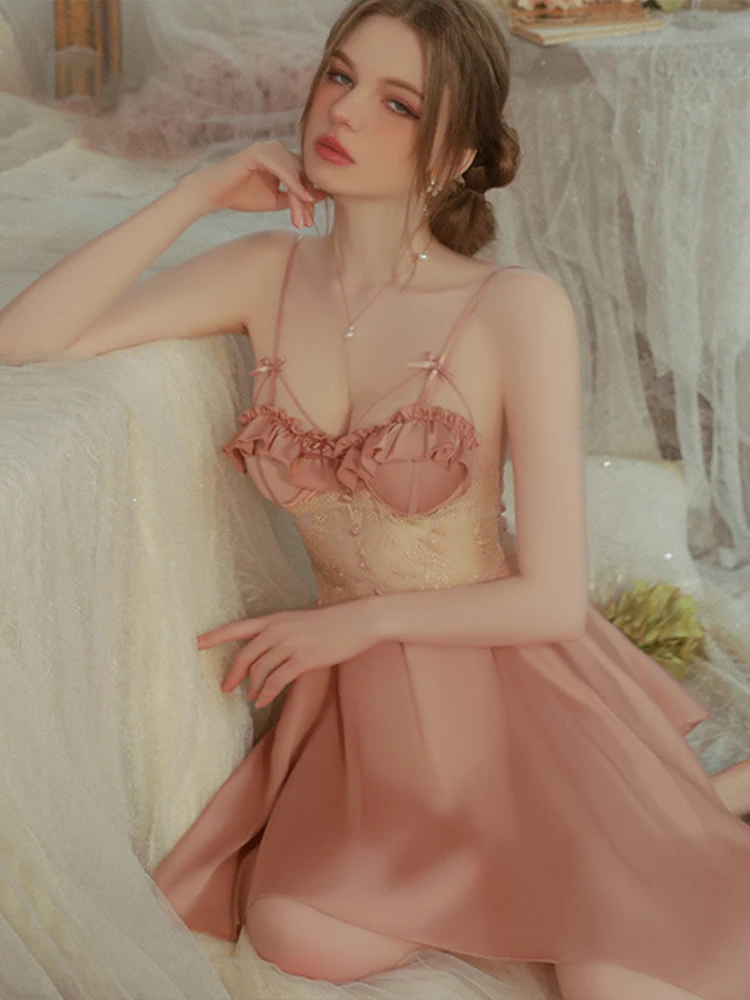 

Роскошное женское платье, женская ночная сорочка, пижама, прозрачные свободные костюмы, чувственная одежда для косплея, одежда для сна