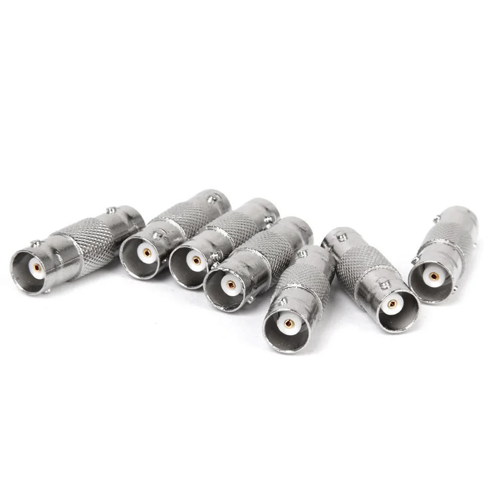 

10Pcs Jack to Jack Adapter Heavy Duty Coaxial Cable Connector for Dvr Security Camera Aluminum Alloy Female Coupler Reliable