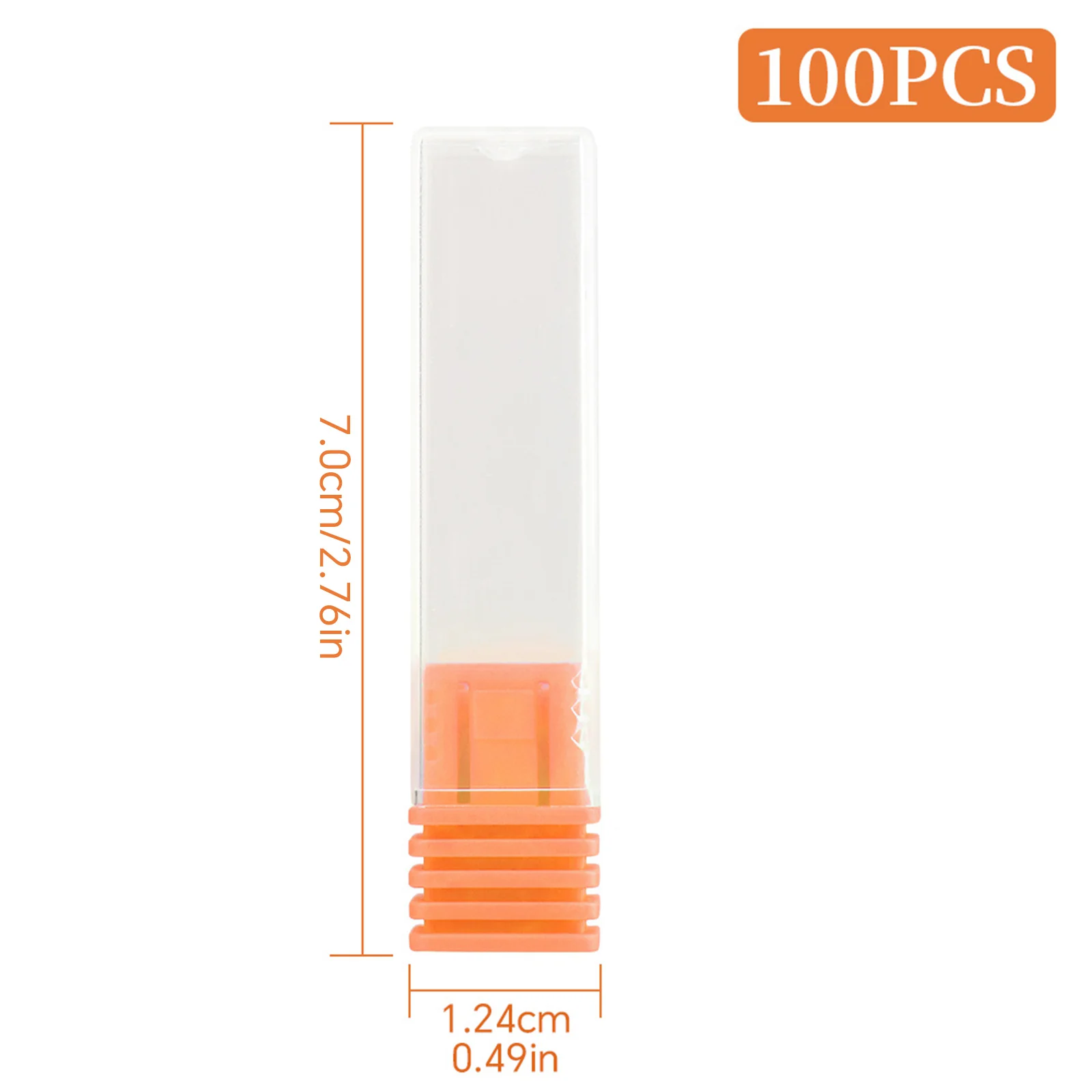 투명 네일 드릴 비트 거치대 보관함, 빈 컨테이너 밀링 커터 디스플레이, 빈 상자 아크릴 네일 액세서리, 50 개, 100 개