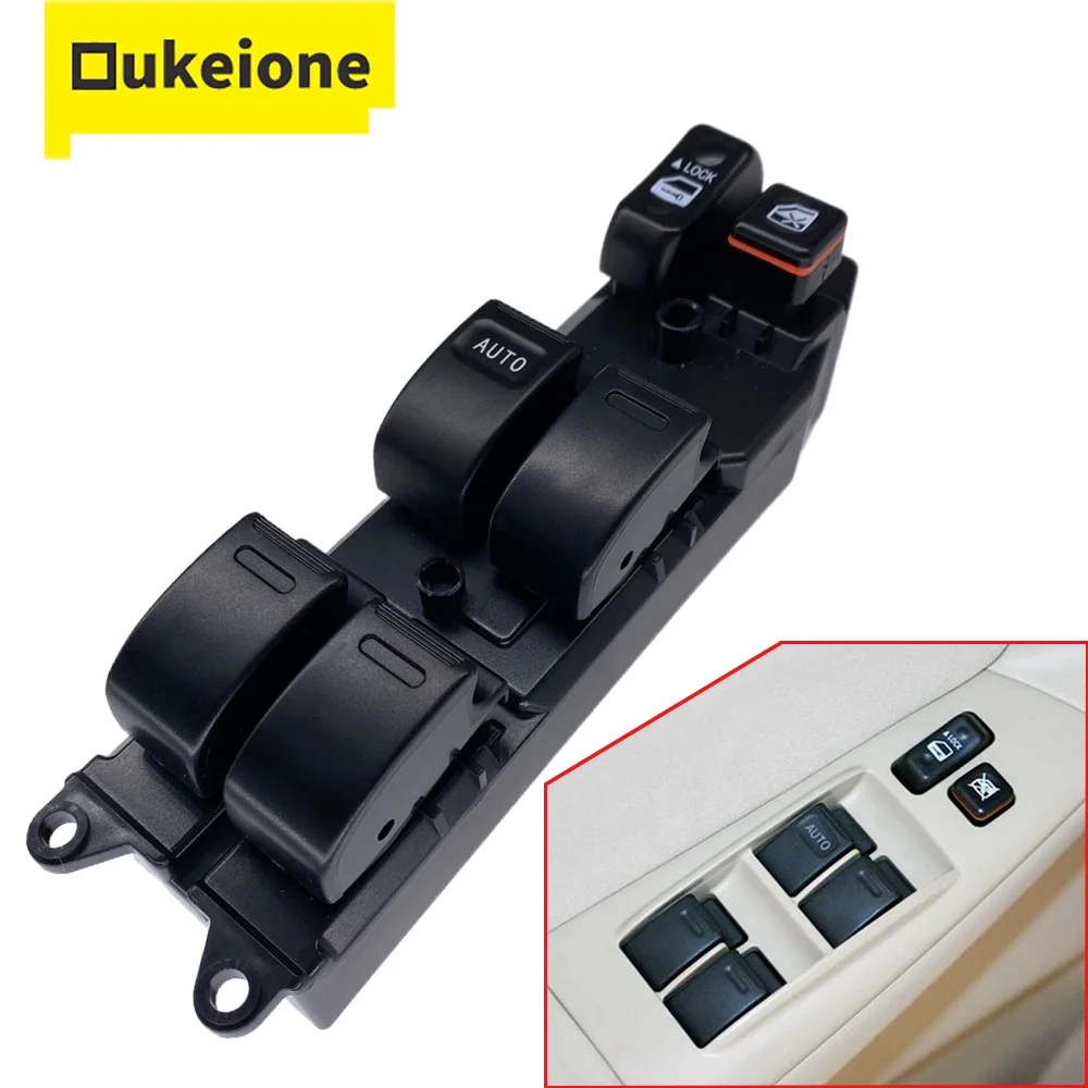 Interruptor de ventana principal para Toyota, botón elevador de vidrio, Echo, Yaris, Camry, Picnic, 4runner, Hilux, Land Cruiser, 84820-60090, 8482060090