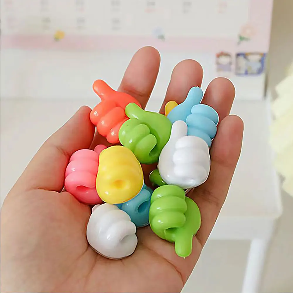 5/10Pcs Thumb Shape Self Adhesive Hooks Multifunctional Wall Traceless Hook Silicone Wall Hanger Organizer Thumb Hook