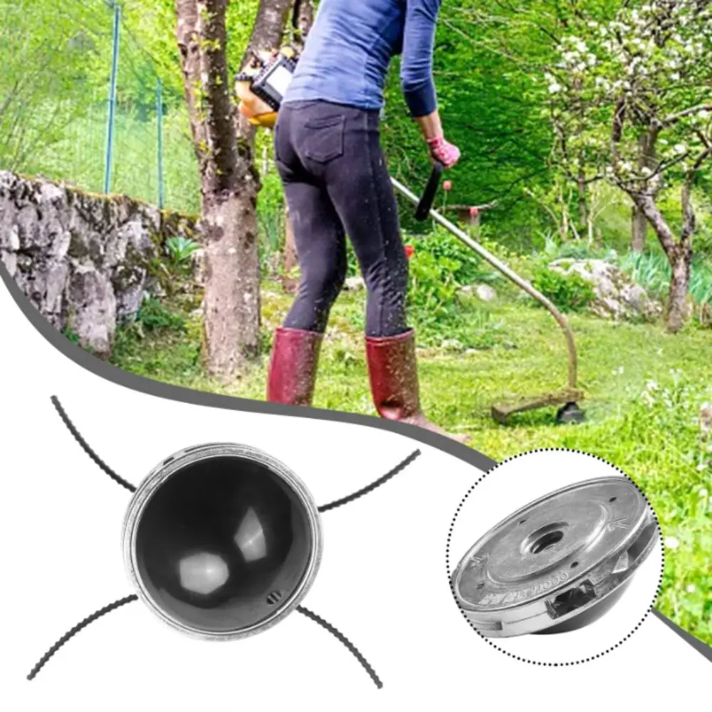 Aluminum Construction Replacement Cutting Head Easy Load Design Heavy-duty Metal Line Trimmer Head Brand New Plastic Components