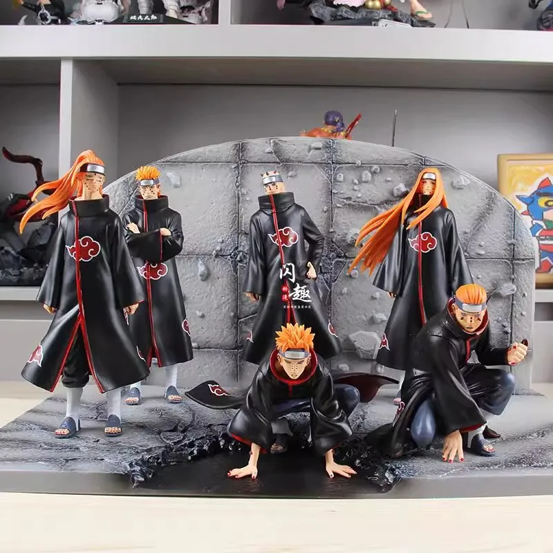 

Anime NARUTO Figures Naruto Rock Statue Seven Shadows Resonance Model Action Figures 30cm PVC Ornament Toys Periphery Doll Gifts