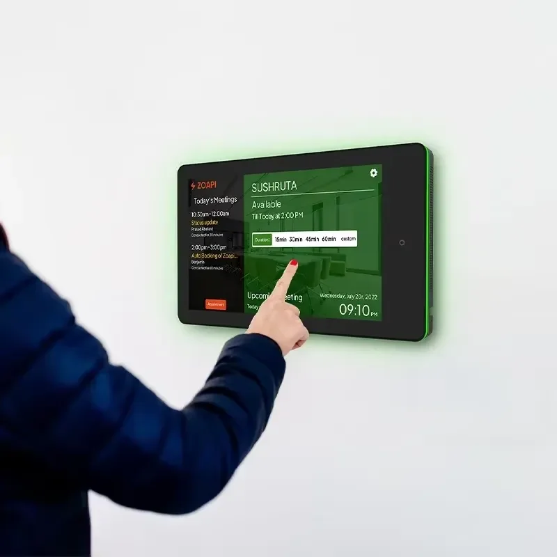 10.1 13.3 15.6 Inch Wall Mounted Android Tablet POE NFC RFID 4G Smart Attendance Device For Employee Check In Home Office