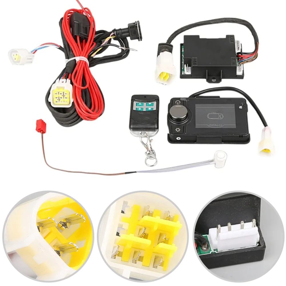 Vehicle 5KW Air Parking Heater Main Board Control Switch with Remote Control and Sensor for Diesel Heater System Replacement