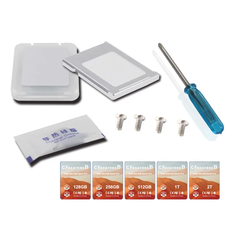 NEW NVME to CFExpress Adapter M2 M-Key to CF Express Type B Expansion Card M2 to CFE B Riser Support PCIE4.0 2230 SSD for Camera