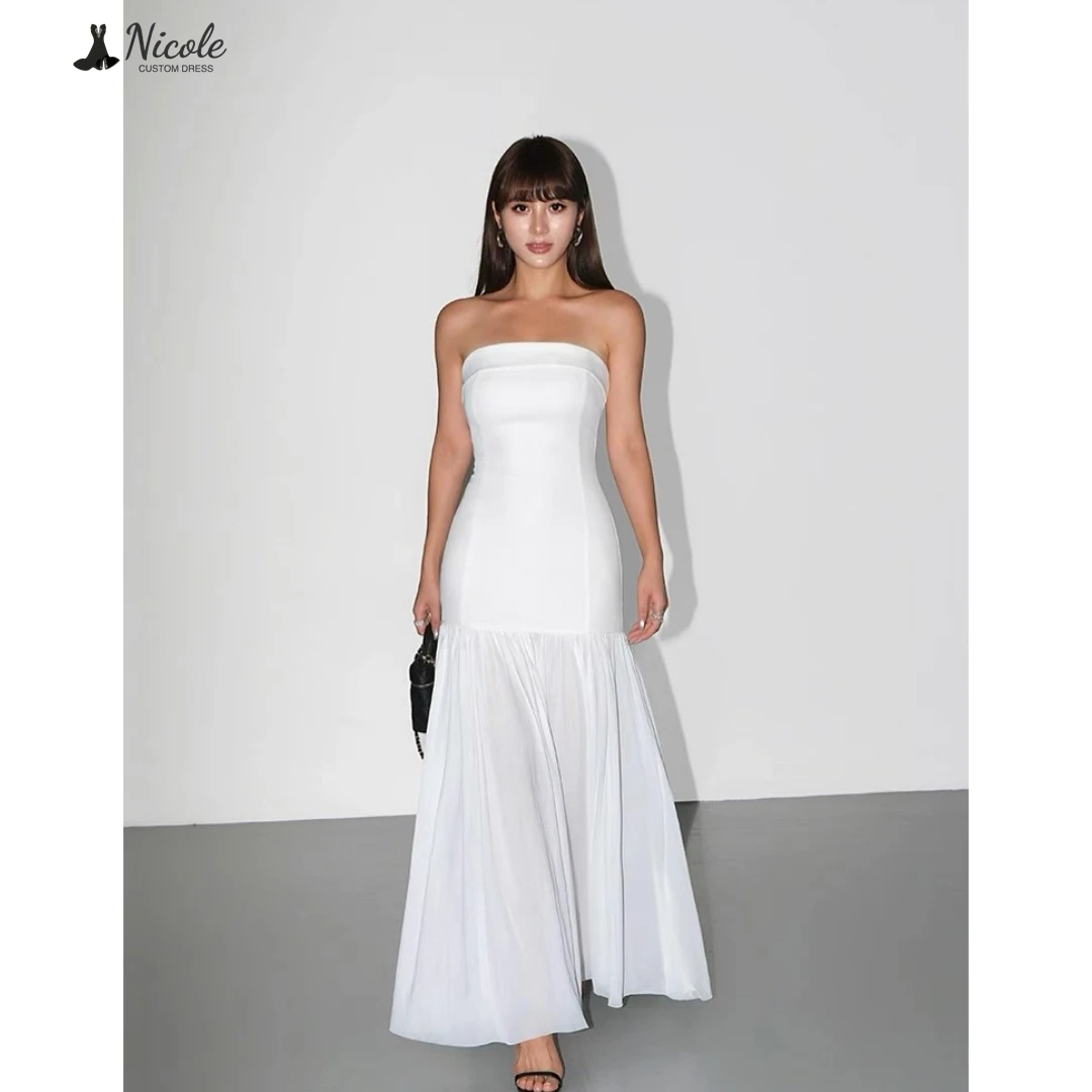 

Nicole Dresses Gala Dress Line A Luxury Prom Dress 2025 Off-shoulder Custom Made Evening Dresses for Women Wedding Party Chiffon