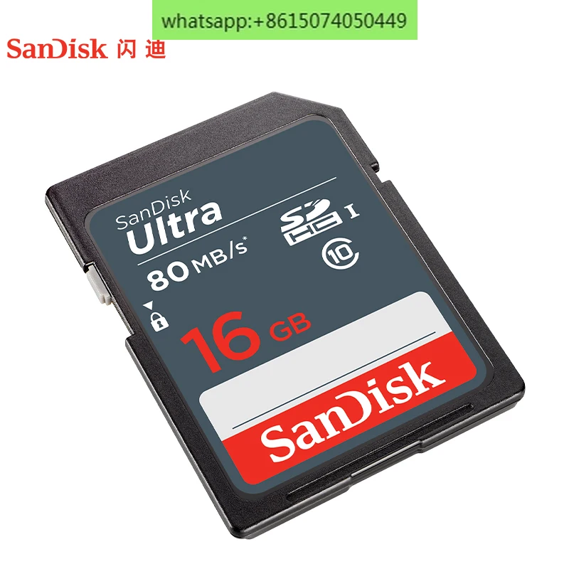 Cartão SD SanDisks no veículo, Loja de câmeras SLR, Cartão de memória de alta velocidade, 16g, 64g