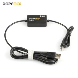 DOREMiDi USB MIDI na bezprzewodowy Adapter MIDI Bluetooth bezprzewodowy kabel MIDI USB ze wskaźnikiem dla urządzenia MIDI