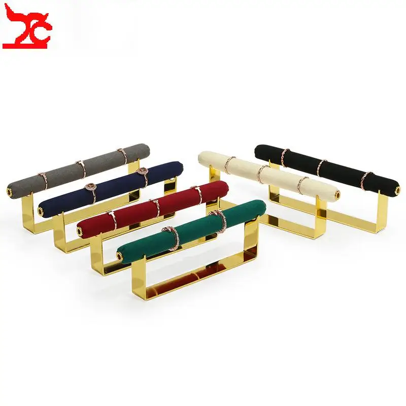 

Подставка для демонстрации колец из микрофибры с металлическим каркасом, высококачественные микрофибровые держатели для колец в различных цветах для презентации.