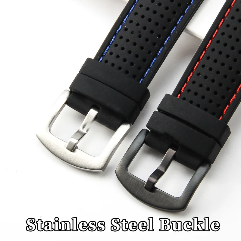 Breathable Soft Silicone Waterproof Watch Strap for Tissot Mido Casio Seiko Huawei IWC Rolex Tudor Omega 20 22 24mm Accessories