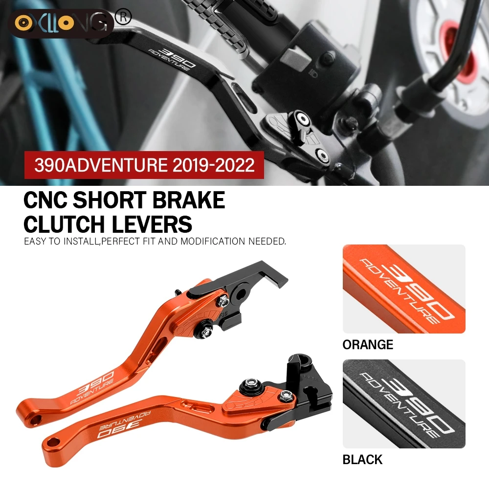 

CNC Aluminum Motorcycle Short Brake Clutch Levers Accessories Parts For 390 ADVENTURE 2019 2020 2021 2022 390ADVENTURE