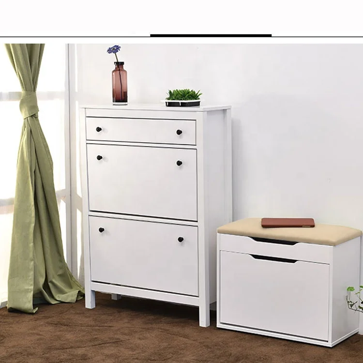 Best Selling Wood Wooden Factory Moderate Price Modern Shoe Rack and Bench Seat for Living Room