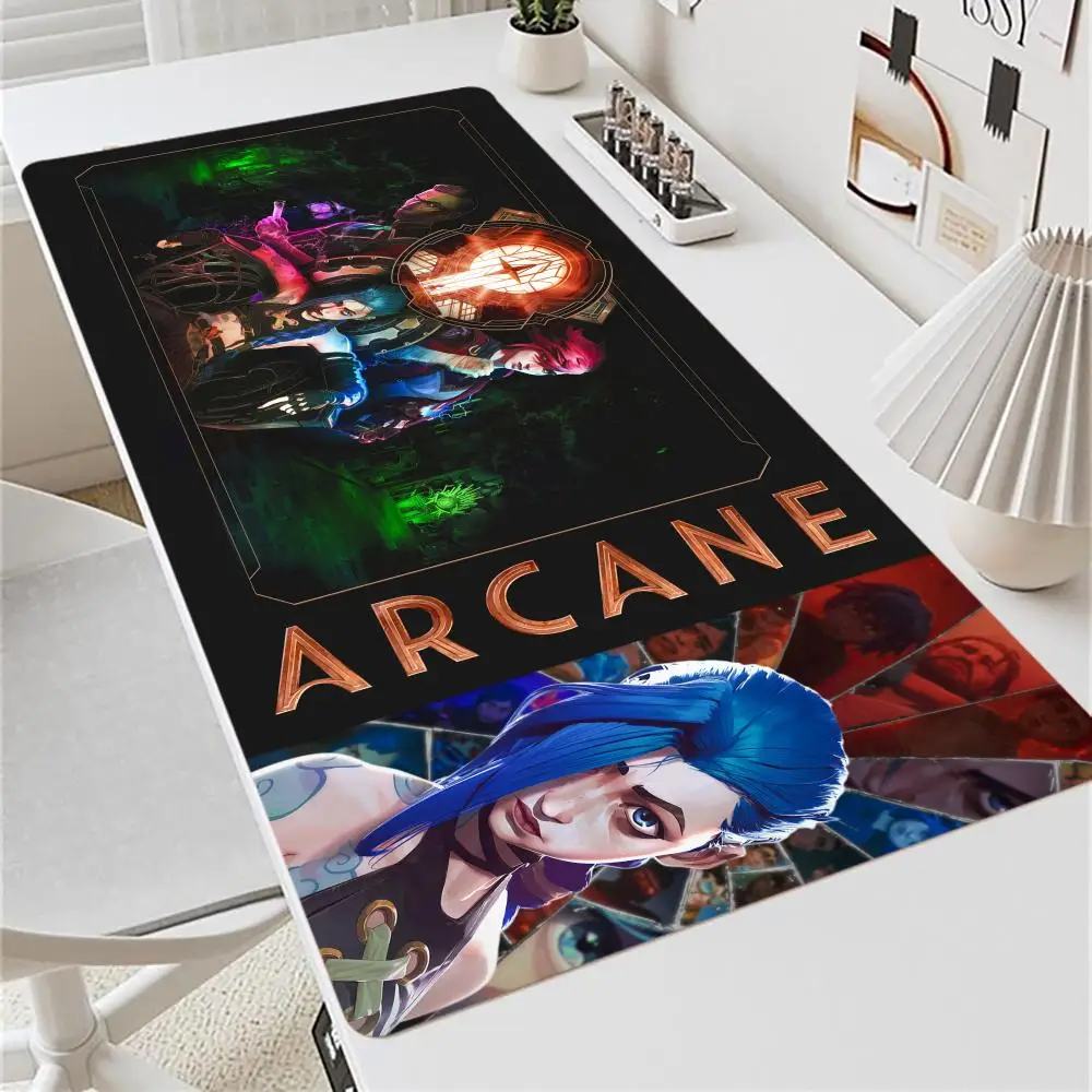 

LOL Jinx mouse Mouse Pad carpet Large MousePad XXL laptop Gaming Rubber Lock Desk Mat Computer Gamers playmat work office
