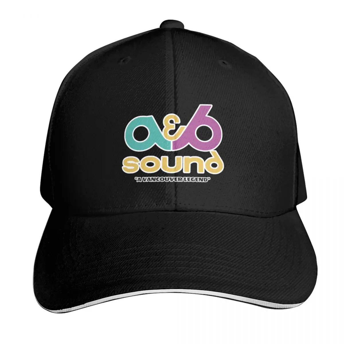 A&B Sound Record Store gear Baseball Cap Quick Dry Performance Cotton Twill Breathable Contrast Two Tone Brim