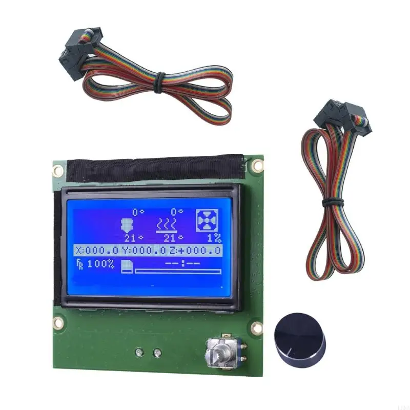 2025 New 12864 LCD Control Panel Upgraded Easy Installation 12864 Blue Control Panel