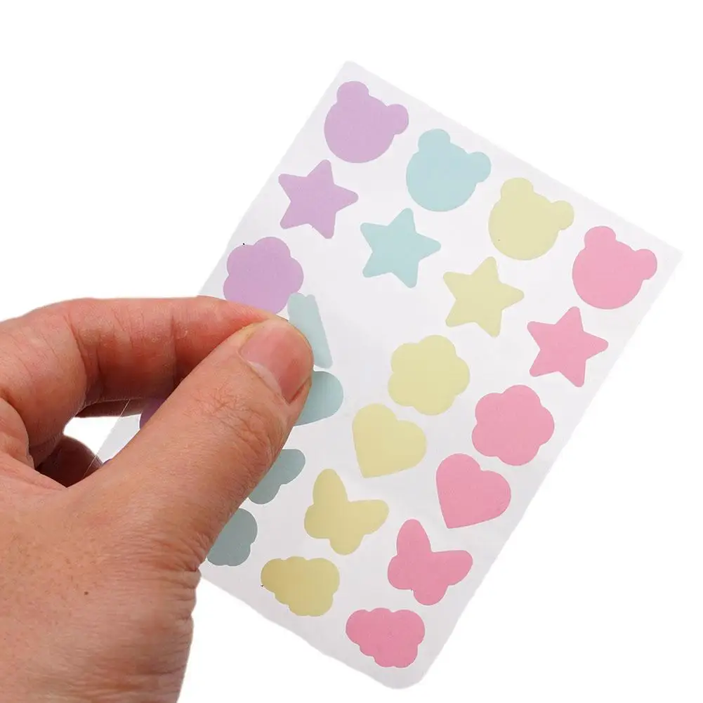SOUG 24Counts Cute Colorful Irregular Acne Patches Acne Treatment Stickers Invisible Acne Cover Face Spot Pimple Patch Skin Care