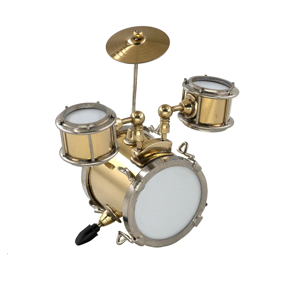 Miniatuur Muziekinstrumenten Jazz Drum Kit Model voor Poppenhuis ob11 Action figure Accessoires Poppenhuis bjd Decoratie 8x6cm