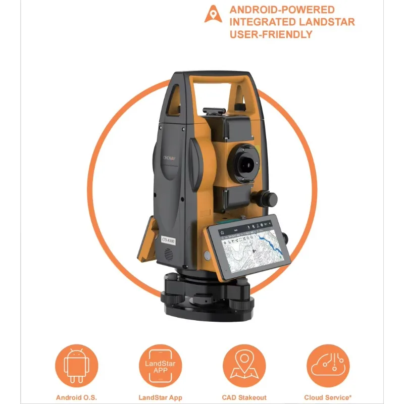 CHCNAV CTS-A100 Digital GPS RTK High Accuracy Optical Prism Total Station Customizable Precision Survey Equipment OEM
